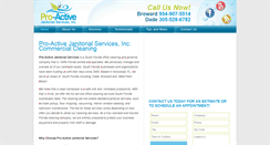 Desktop Screenshot of proactivejanitorialservices.com